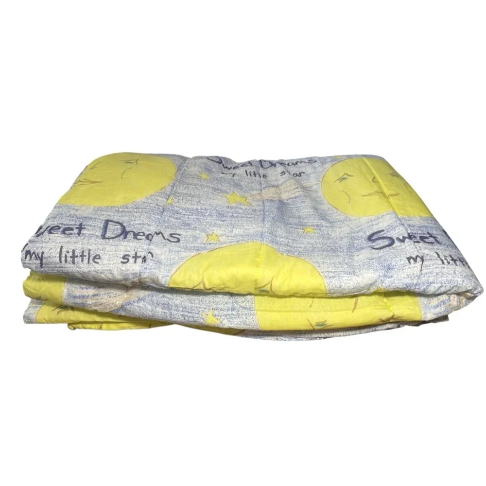 Celestial Comforter‎ The Company Store TWIN Moon Stars Sweet Dreams Bedspread